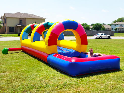 The 27' Rainbow Slip and Slide w/ Over sized Pool The 27' Rainbow Slip and Slide w/ Over sized Pool